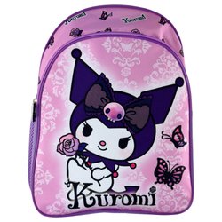 Mochila Purple Kuromi Hello Kitty 40cm