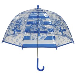 Paraguas manual burbuja transparente Deportivo de la Coruña 48cm