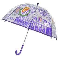 Paraguas manual burbuja transparente Real Valladolid 48cm