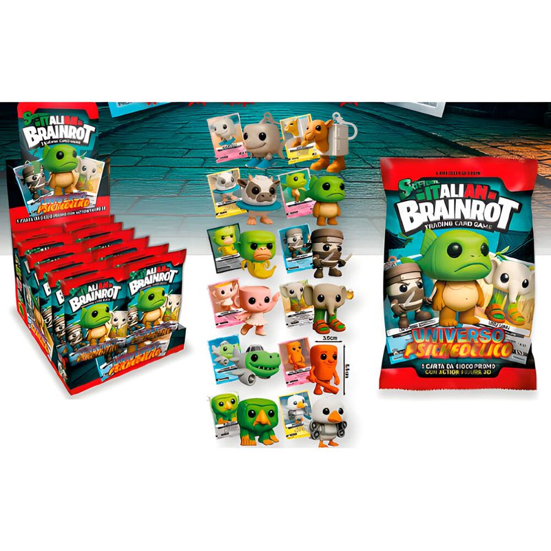 Sobre sorpresa llavero figura 3D Italian Brainrot surtido