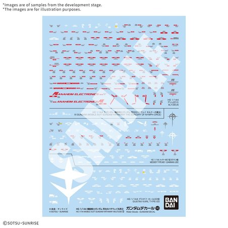 Pegatinas Gundam Decal143 Mobile Suit