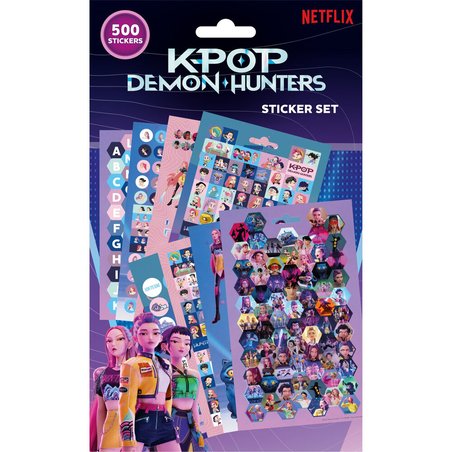 Pegatinas KPop Demon Hunters 500pzs