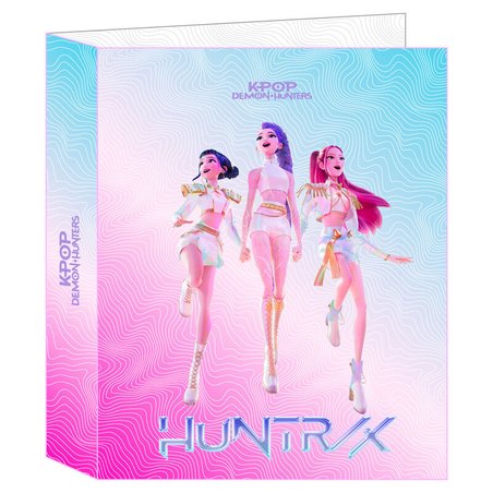 Carpeta Kpop Demon Hunters 4 anillas