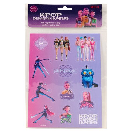 Set Pegatinas Stationery Kpop Demon Hunters surtido