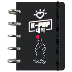 Cuaderno A6 Black K-Pop
