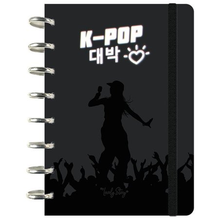 Cuaderno A5 Black K-Pop