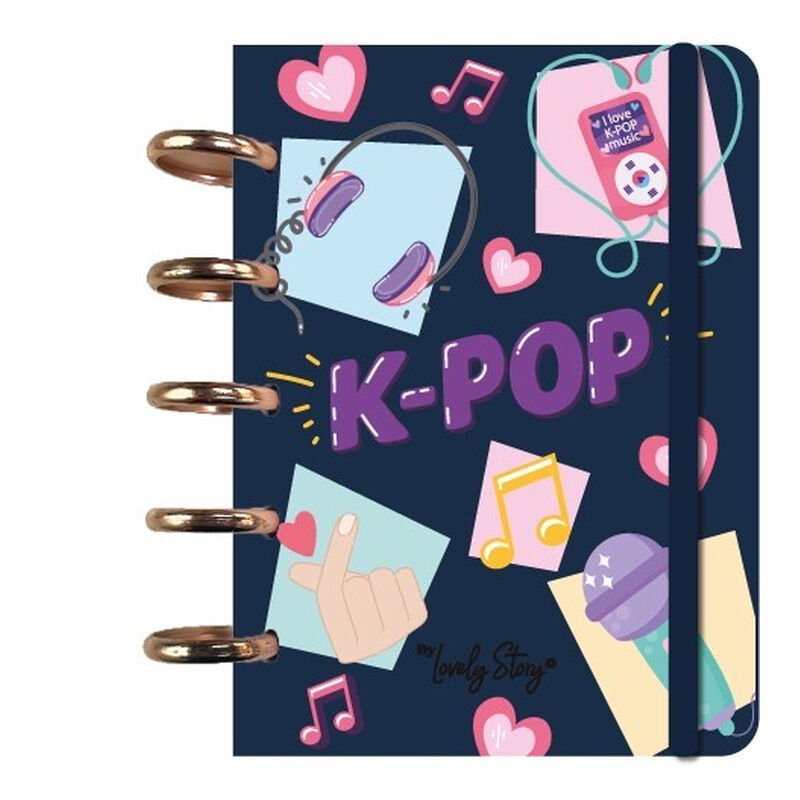 Cuaderno A6 Dark Blue K-Pop