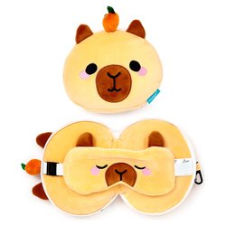 Almohada viaje antifaz Relaxeazzz Duke Capibara
