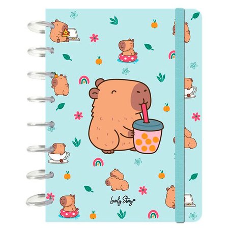 Cuaderno A5 Bubble Tea Capibara