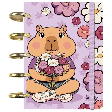 Cuaderno A6 Flower Capibara