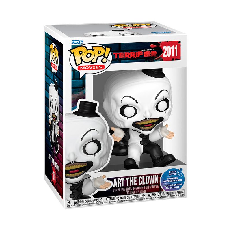 Figura POP Terrifier Art the Clown Shelf Sitter