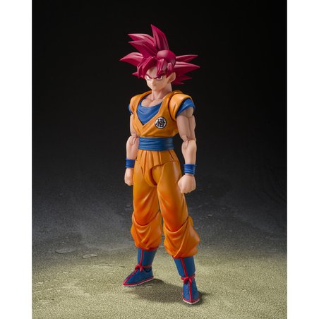 Figura S.H.Figuarts Super Saiyan God Son Goku God Aura Dragon Ball Super 14,5cm