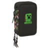 Plumier Minecraft triple 37pzs - imagen 1