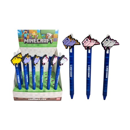 Boligrafo Borrable Topper Minecraft surtido