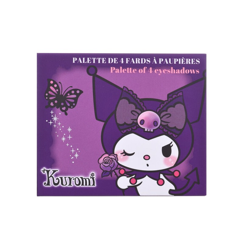 Paleta 4 Colores Kuromi Hello Kitty