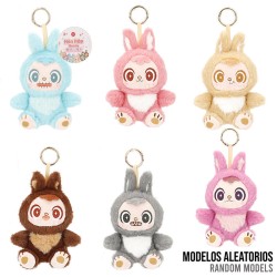 Muñeco llavero peluche Kawaii Bunny Hen Hao 12cm surtido