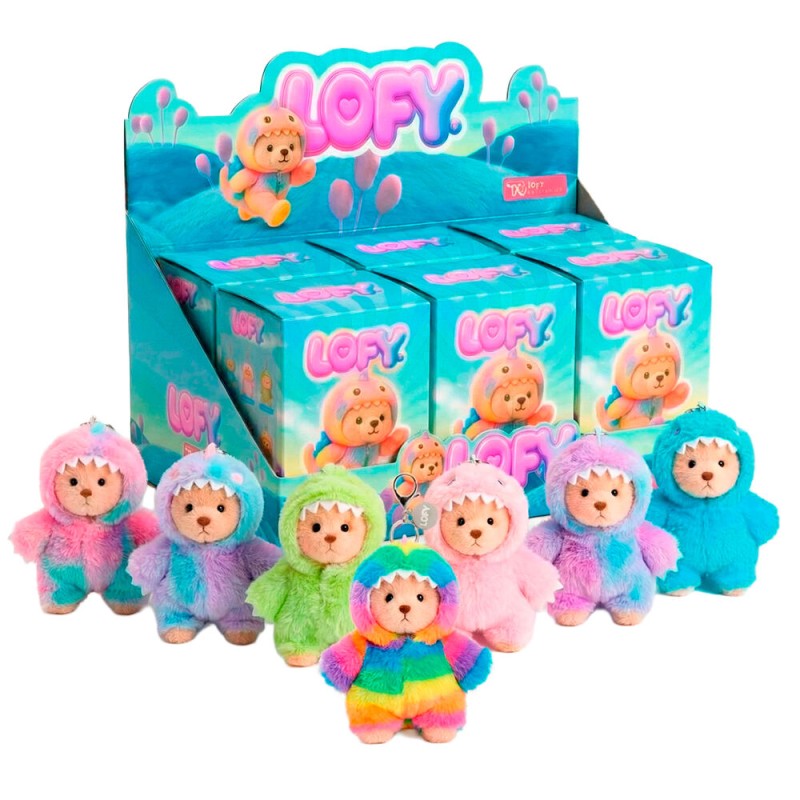 Muñeco llavero peluche sorpresa Blind Box Oso Lofy 17cm surtido