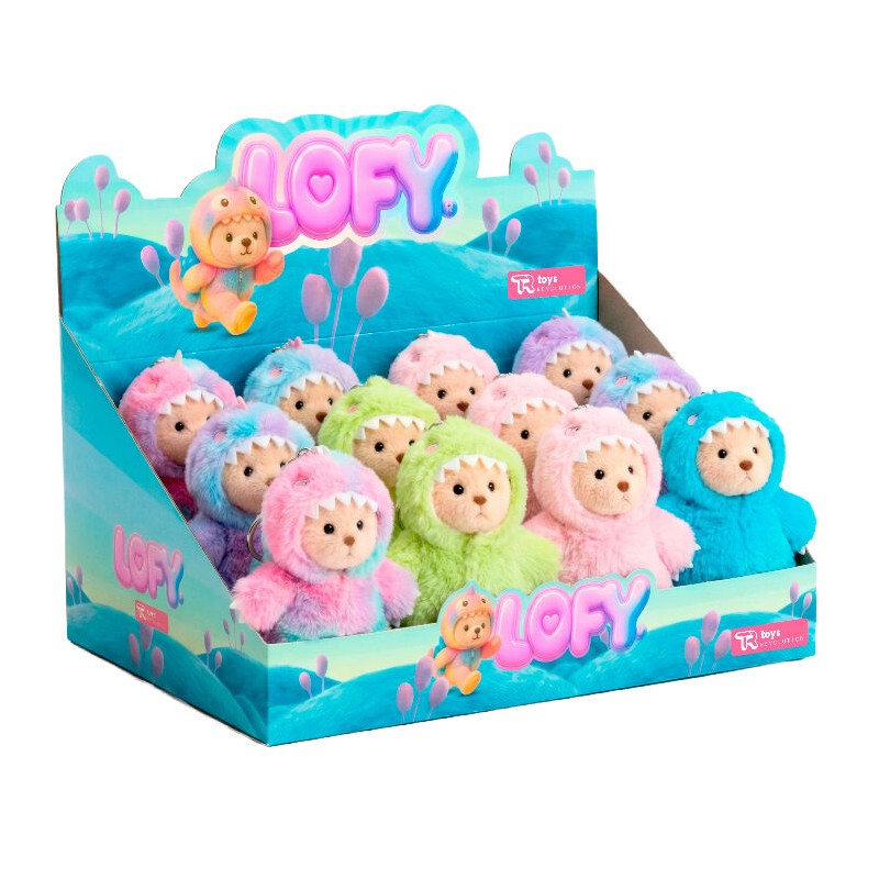 Muñeco llavero peluche Oso Lofy 17cm surtido