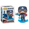 Figura POP Marvel Avengers Endgame Captain America with Broken Shield & Mjolnir - imagen 1