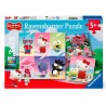 Puzzle Hello Kitty - Hello Kitty and Friends 3x49pzs - imagen 1