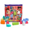 Bolsa Mega Bloks rosa 60pzs - imagen 1