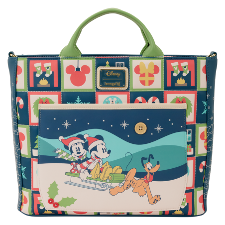 Bolso mochila Mickey & Minnie Holiday Disney Loungefly