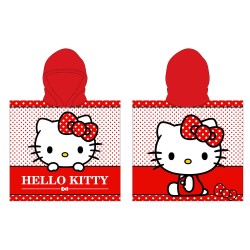 Poncho toalla Hello Kitty microfibra