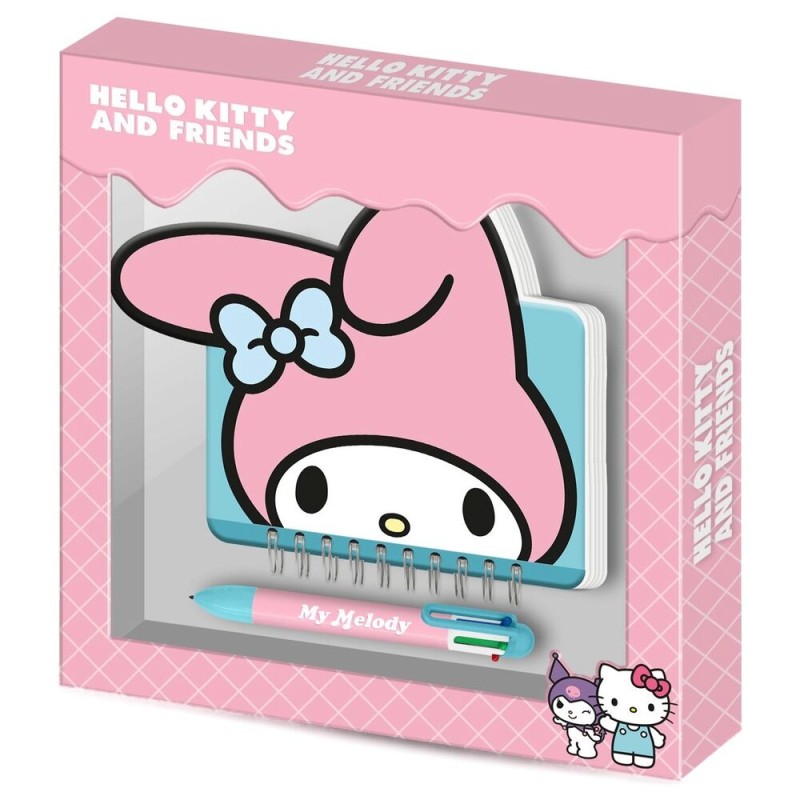 Diario + Boligrafo My Melody Hello Kitty and Friends