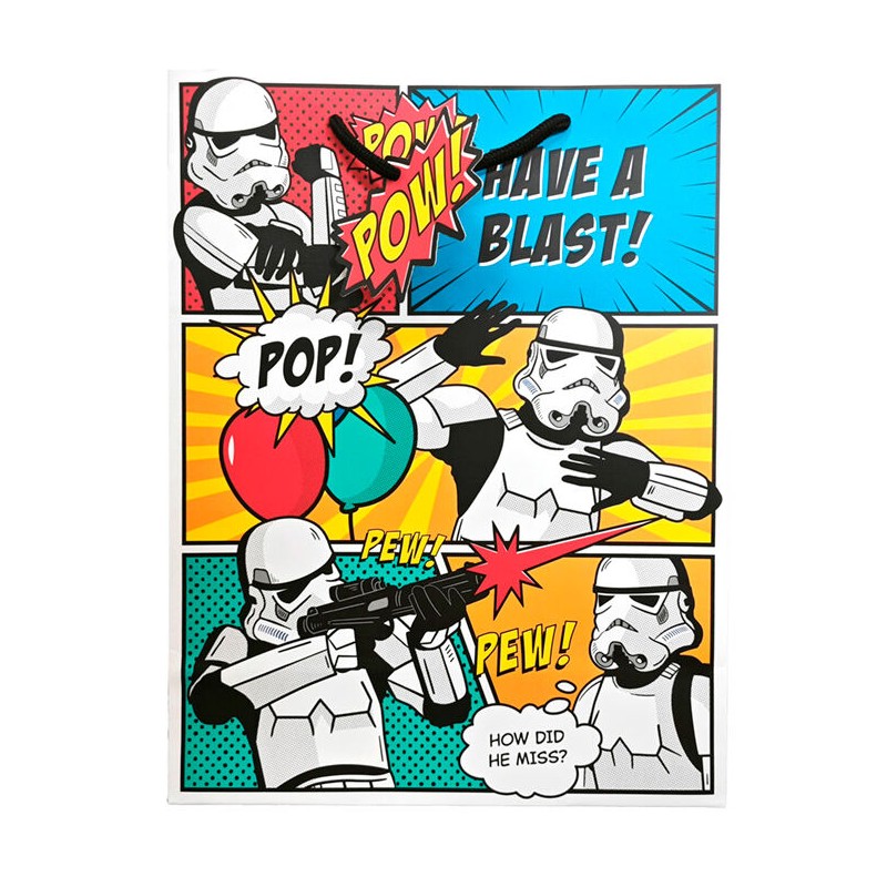 Bolsa regalo The Original Stormtrooper Comic Strip grande Star Wars surtido