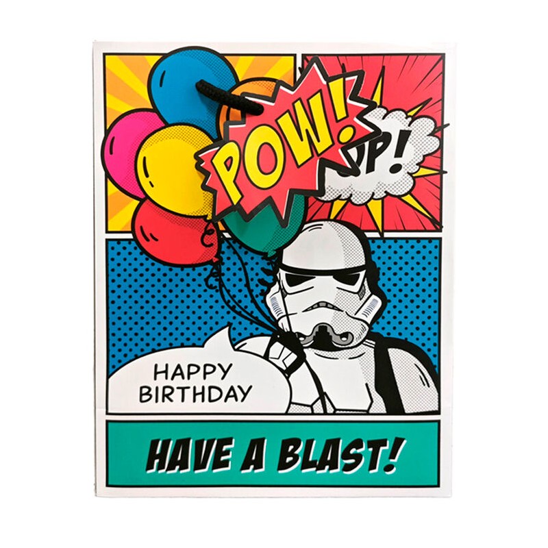 Bolsa regalo The Original Stormtrooper Comic Strip mediana Star Wars surtido