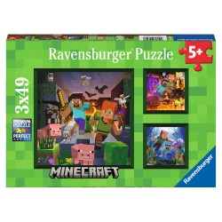 Puzzle Minecraft 3x49pzs