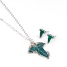 Set colgante + pendientes La Hoja de Lorien El Señor de los Anillos - imagen 1