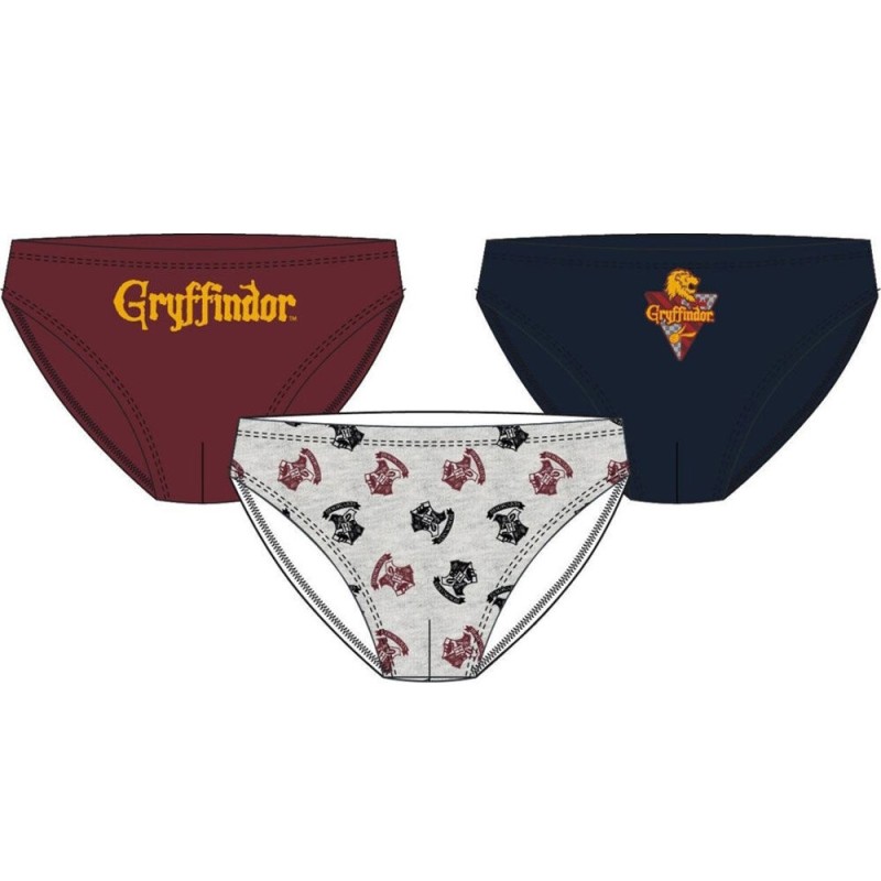 Set 3 calzoncillos slip Harry Potter infantil surtido