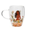 Taza cristal flores secas Vaiana Moana Princesas Disney - imagen 1