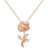 Colgante Rosa La Bella y la Bestia Disney plata - imagen 1
