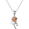 Colgante Rosa La Bella y la Bestia Disney plata - imagen 1