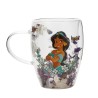 Taza cristal flores secas Jasmine Princesas Disney - imagen 1