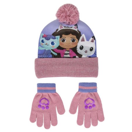 Set gorro y guantes La Casa de Muñecas de Gabby