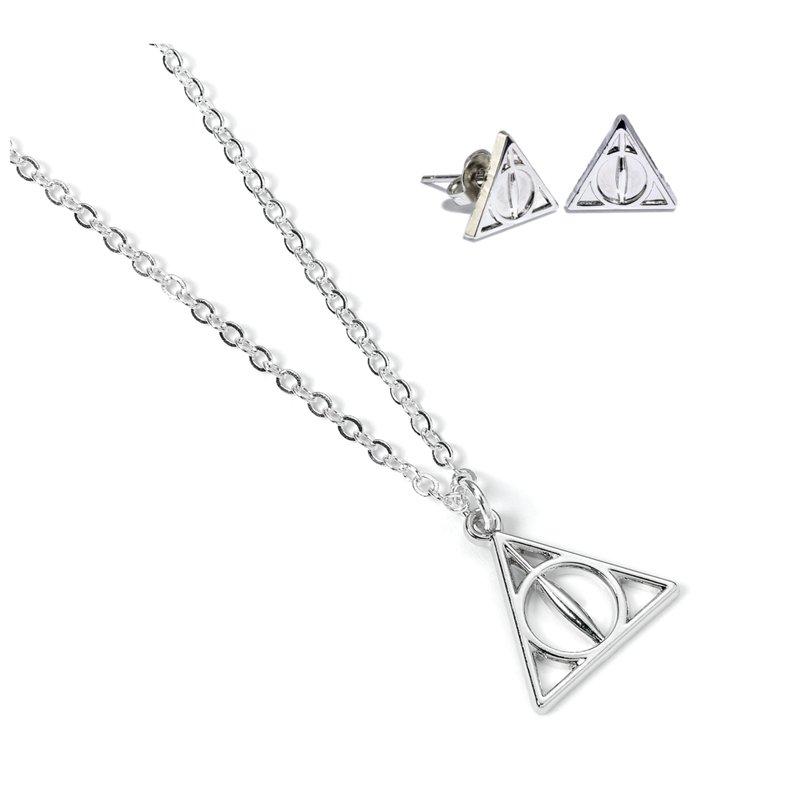 Set Colgante y pendientes Reliquias de la Muerte Harry Potter