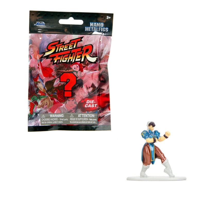 Figura sobre sorpresa metalfigs Street Fighter 4cm surtido