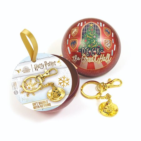 Llavero Sombrero Seleccionador + Bola de Navidad Harry Potter