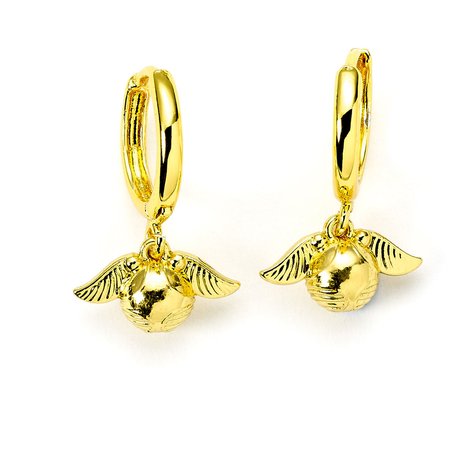 Pendientes Snitch Dorada Harry Potter