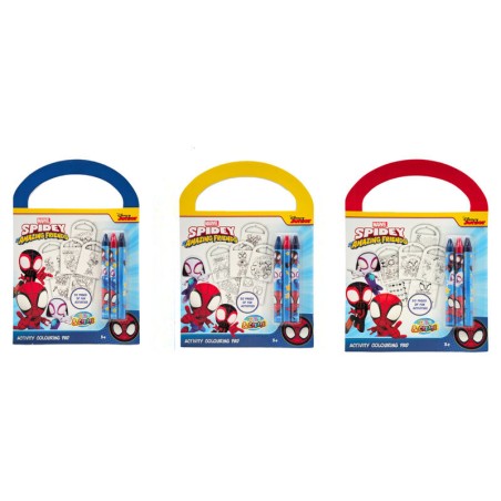 Set actividades y colorear Spiderman Marvel surtido