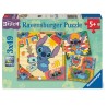 Puzzle Stitch Disney 3x49pzs - imagen 1