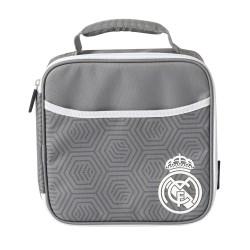 Bolsa porta alimentos termica + tupper + botella Real Madrid