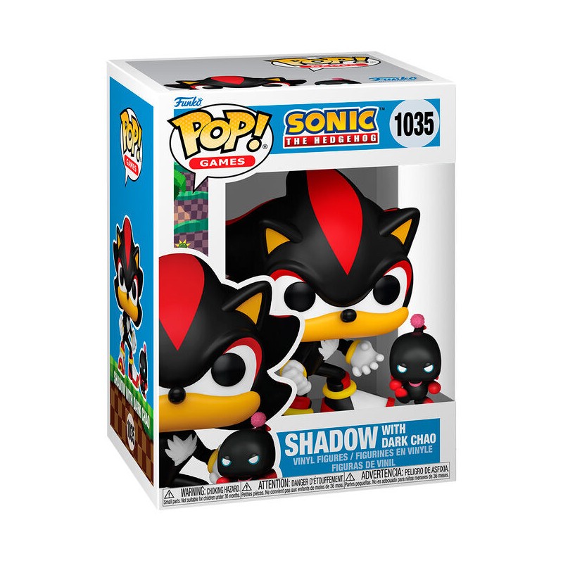 Figura POP Sonic The Hedgehog Shadow with Dark Chao