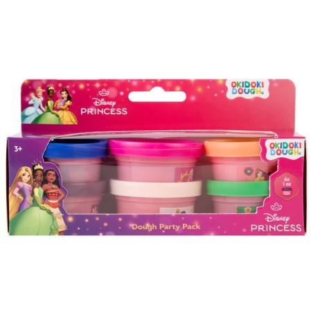 Blister 6 mini botes plastilina Princesas Disney