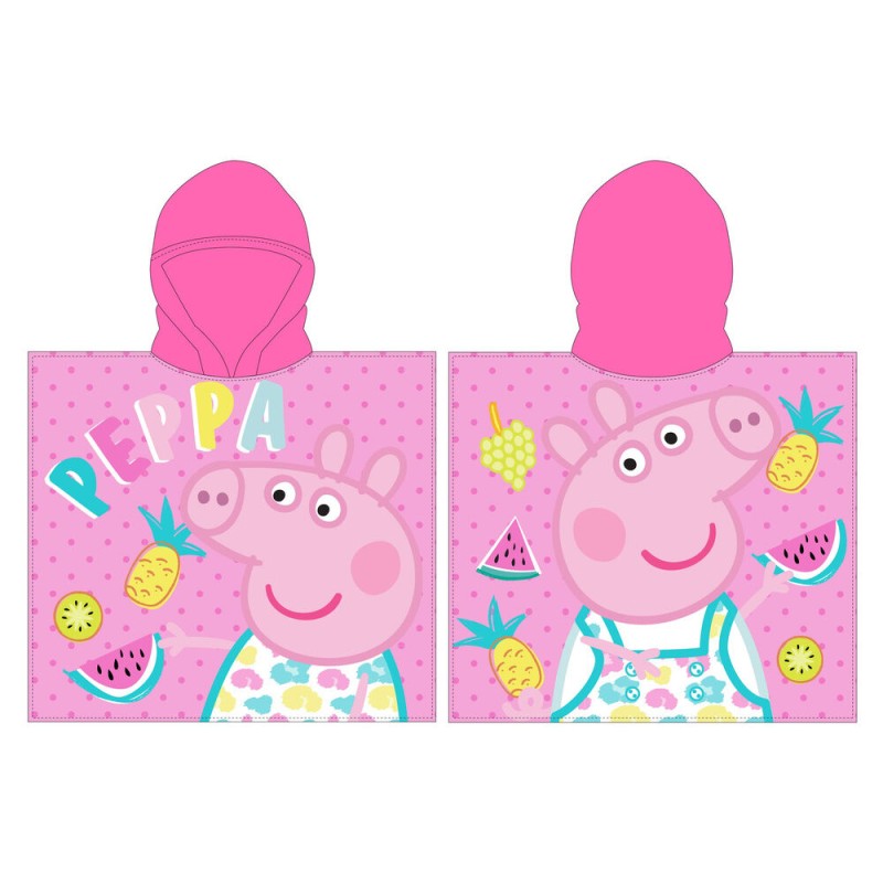 Poncho toalla Peppa Pig microfibra