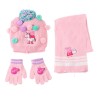 Conjunto gorro guantes bufanda Peppa Pig - imagen 1