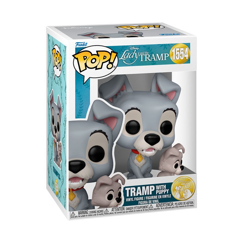 Figura POP Disney La Dama y el Vagabundo Tramp with Puppy